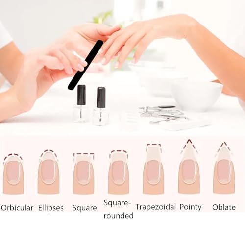 21 Pcs Double-Sided Nail Files 100/180 Grit for Manicures