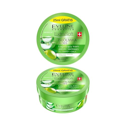 Eveline Cosmetics Deep Moisturizing Face & Body Cream with Olive & Aloe Vera