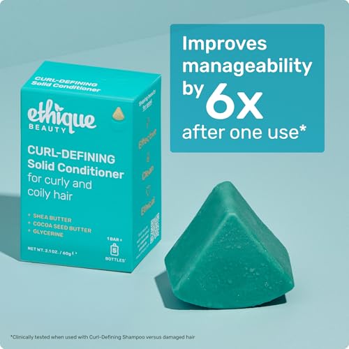 Ethique Curl-Defining Conditioner Bar with Shea Butter for Curly Hair