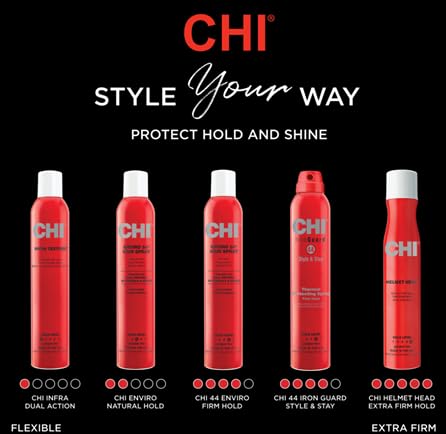 CHI Helmet Head Extra Firm Hairspray, Unscented 10 Oz - Strong Hold & Humidity Resistance