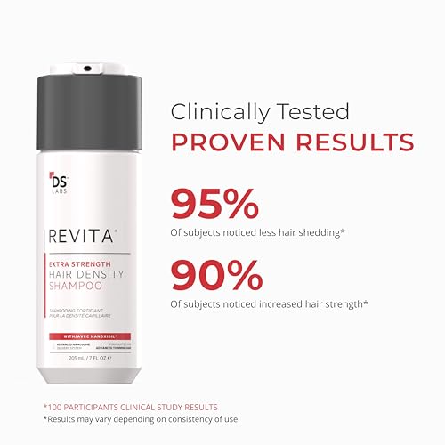 DS Labs Revita Extra Strength Shampoo, 205mL ? Scalp First Cleanse for Fuller, Thicker Looking Hair, Lightweight Hydration, Sulfate Free, Color Safe, For Men & Women