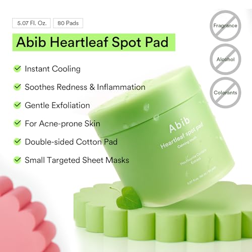 Abib Heartleaf Spot Pad Calming Touch - 80 Pads for Oily & Sensitive Skin