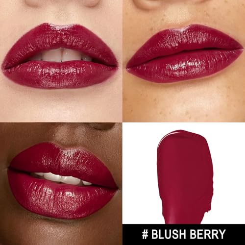 MAKI YIKA Moisture Dark Berry Lipstick for Women Hydrate Tinted Lip Balm for Mother's Day Dry Cracked Lips Sheer Lipstick Lip Tinted Glossy Finish,MA049 Blush Berry