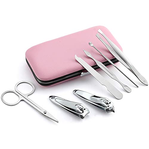 7-Piece Stainless Steel Manicure Set - 3 Pack Travel Kit