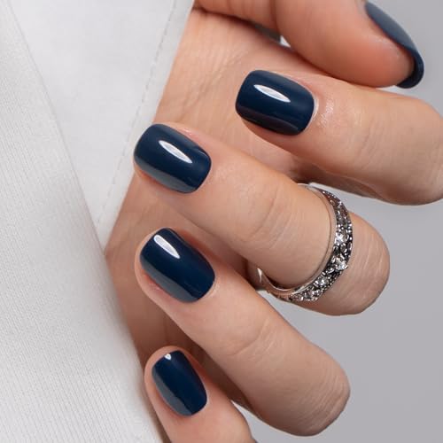 CurvLife Extra Short Square Press On Nails - 32 PCS Soft Gel Kit