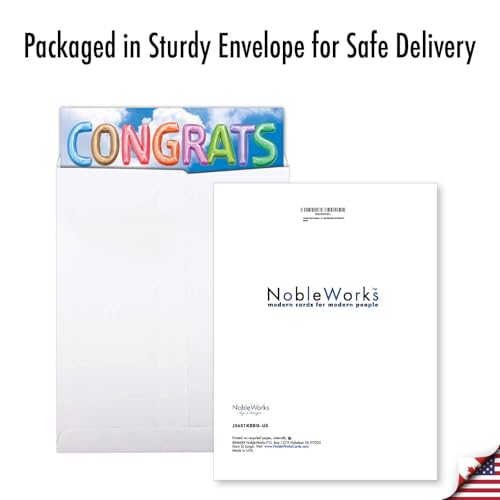 Jumbo Baby Congratulations Card for New Parents - 8.5 x 11 Inch