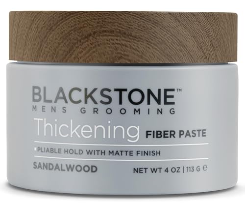 Blackstone Men's Thickening Fiber Paste - Volumizing Hair Styling Gel (4 oz)