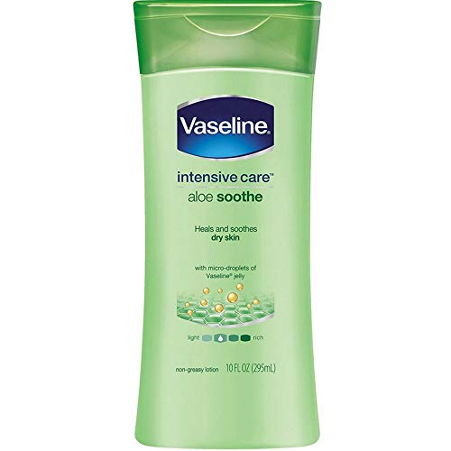 Vaseline Aloe Lotion 10oz - Intensive Hydrating Moisturizer for Dry Skin