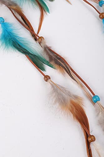 Bohemian Feather Headband with Beads - Jumwrit Women's Hair Accessory