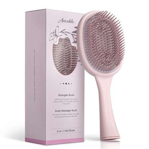 2-in-1 Detangling Brush & Scalp Massager for All Hair Types