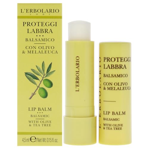 L'Erbolario Olive and Tea Tree Lip Balm – Moisturizing Lip Treatment