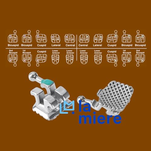 20PCS LA MIERE Metal Braces Monoblock Brackets 0.22 Slots