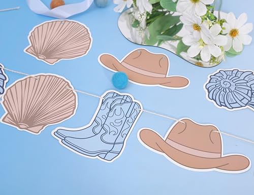 Coastal Bachelorette Photo Banner - Seashell Party Decorations