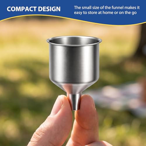 Lunexira 2-Piece Stainless Steel Funnel Set for Easy Pouring
