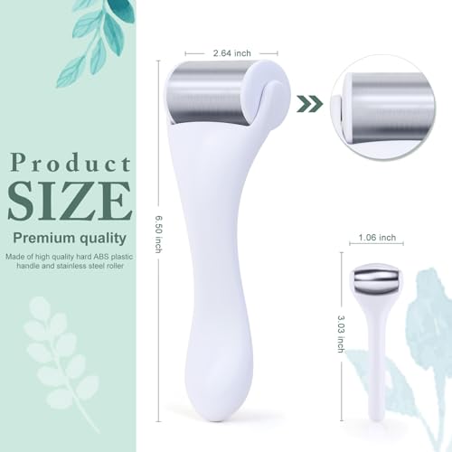 MAANGE 2-Pack Ice Face & Eye Rollers for Puffiness & Skin Care - White