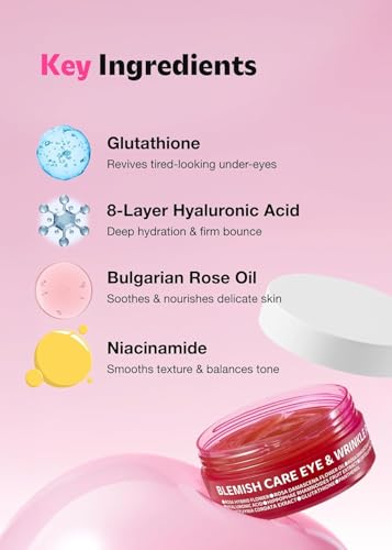 ISOI Hydrating Eye Patches with Hyaluronic Acid for Puffiness Dark Circles 90 Count