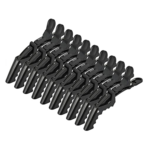 10 Pack Black Alligator Hair Clips for Women – Professional Styling