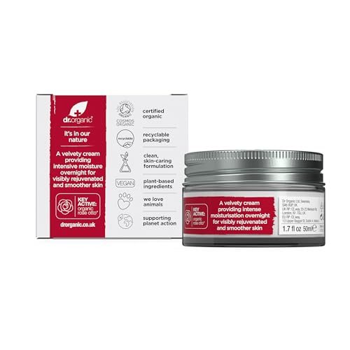 Dr. Organic Rose Otto Night Cream for Mature Skin - 50 mL