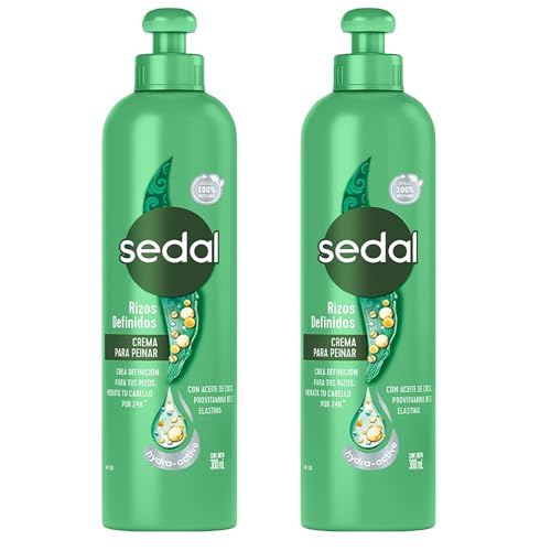 Sedal Defined Curls Hair Comb Cream 300ml, 2 Pack - Coconut Oil & B5