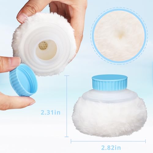 Beach Sand Remover Powder Puff with Storage Container