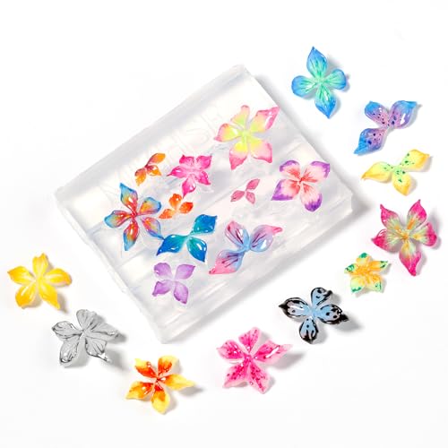 MIZHSE 3D Flower Nail Mold for DIY Gel Nail Art