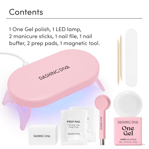 Dashing Diva One Gel Magnetic Starter Kit - Iridescent Topper - 9-Piece Set