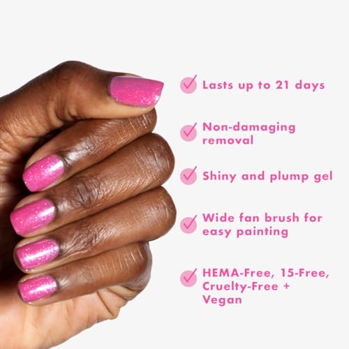 Olive & June Gel Nail Polish - Signet Pink, HEMA-Free & Long-Lasting