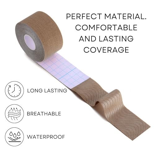 Wisper Tan Tattoo Cover Up Tape - Waterproof Breathable Concealer, 2 Rolls