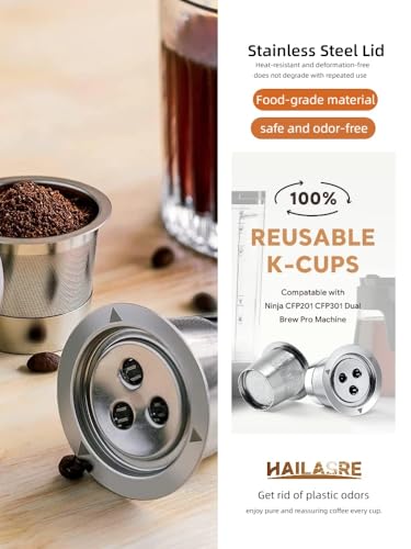 Reusable Stainless Steel Ninja K Cup Pods for Dual Brew Machines