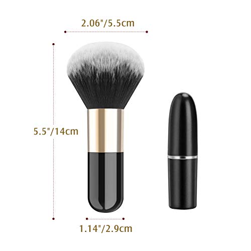 Luxspire Large Flat Kabuki Makeup Brush - Soft Powder Foundation & Blush Brush