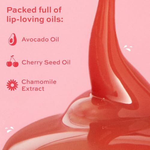 Revolution Juicy Peptide Lip Balm - Pink Strawberry, Hydrating Tint