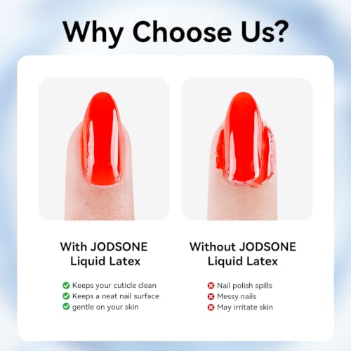 JODSONE Liquid Latex for Nails GN013 - Peel Off Cuticle Guard & Nail Art Barrier, 16.5ml