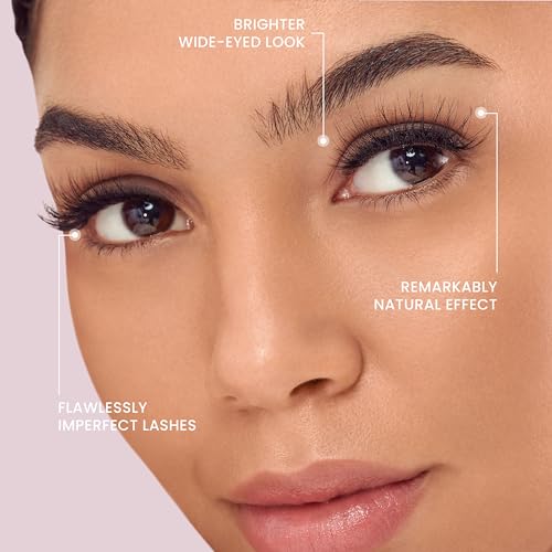 KISS High Bun Natural False Eyelashes - 4 Pairs, 12mm, Reusable
