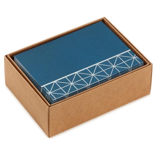 Hallmark 40-Pack Blank Note Cards with Envelopes - Geometric Silver