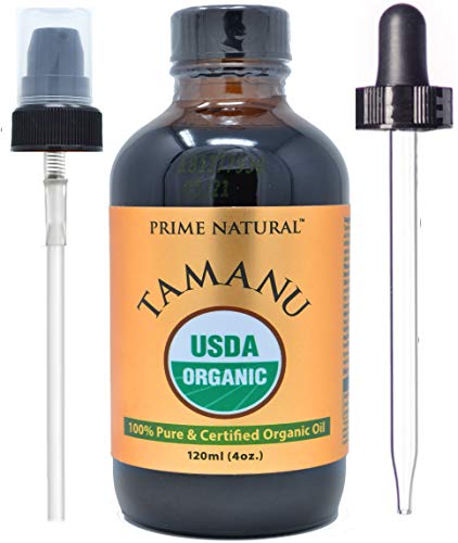 Organic Tamanu Oil 4oz - Pure Cold Pressed Nut Oil with Deep Nutty & Woodsy Scent
