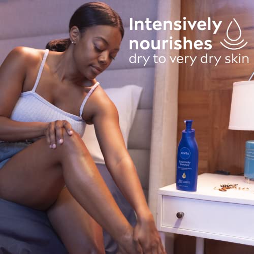 NIVEA Essentially Enriched Body Lotion for Very Dry Skin, 16.9 Fl Oz (2 Pack)