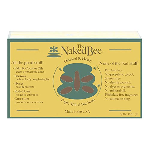 The Naked Bee Orange Blossom Honey Bar Soap - Gentle Exfoliating 5 oz