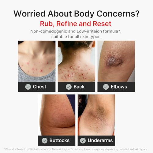 medicube Body Peel Shot with Kojic Acid and Turmeric | Gentle Body Brightening & Exfoliating Serum with BHA, LHA & PHA for Dead Skin Cells, Uneven Looking Skin & Excess Sebum | 9.46 fl.oz