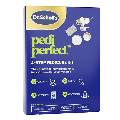 Dr. Scholl's Pedi Perfect 4-in-1 Pedicure Kit for Soft, Smooth Feet