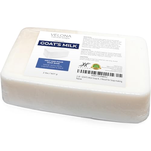 Goat's Milk Soap Base - 2 lb Pre-Cut Cubes, SLS/SLES Free