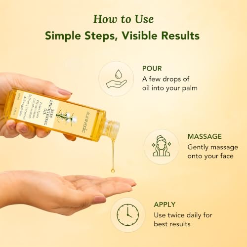 Auravedic Skin Brightening Face Oil with Turmeric & Saffron - 3.38 Fl Oz