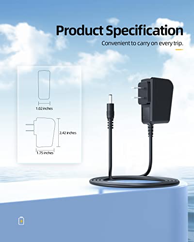 8V Power Cord for Philips Norelco HQ840 Multigroom Series Shaver