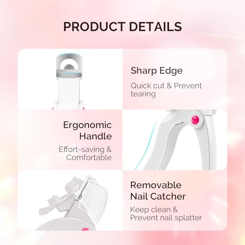 Professional Acrylic Nail Clippers with Adjustable Length Dial