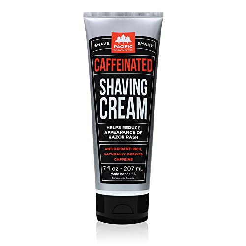 Caffeinated Shaving Cream with Shea Butter & Spearmint - 7 Oz