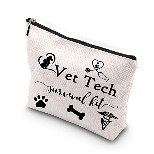 Vet Tech Survival Kit Makeup Bag - Portable Toiletry Organizer