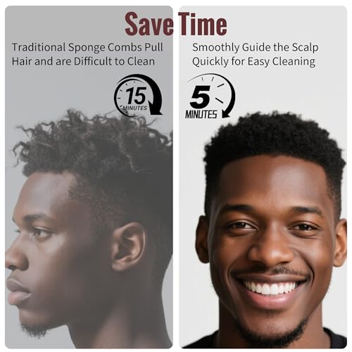 Belongtous Twist Hair Sponge Brush Set for Afro & Curly Hair