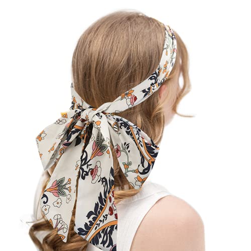 AWAYTR Chiffon Twist Headband - 3PCS in Navy, Red & White