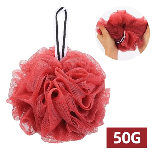4 Pack Bath Loofah Sponges - Mesh Body Scrubber & Exfoliator