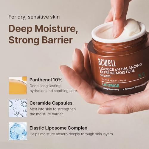 ACWELL Licorice pH Balancing Extreme Moisture Cream for Sensitive Skin