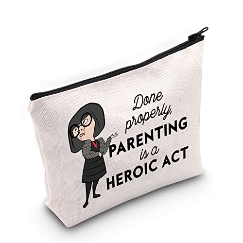 Done Properly Edna Zipper Pouch Bag - Makeup & Travel Cosmetic Bag